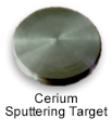 High Purity (99.999%) Cerium (Ce) Sputtering Target