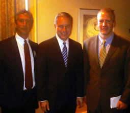 American Elements CEO Michael Silver, Alaska Governor Sean Purnell and Alaska Senator Dan Sullivan