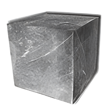 High purity cerium cubes