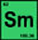 Samarium (Sm) atomic and molecular weight, atomic number and elemental symbol