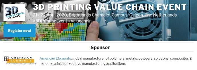 3D Printing Value Chain Event 2020