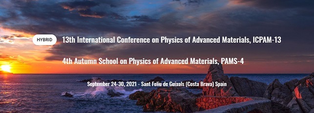 Icpam13 2021 11th International Conference On Physics Of Advanced Materials 4th Autumn School On Physics Of Advanced Materials American Elements